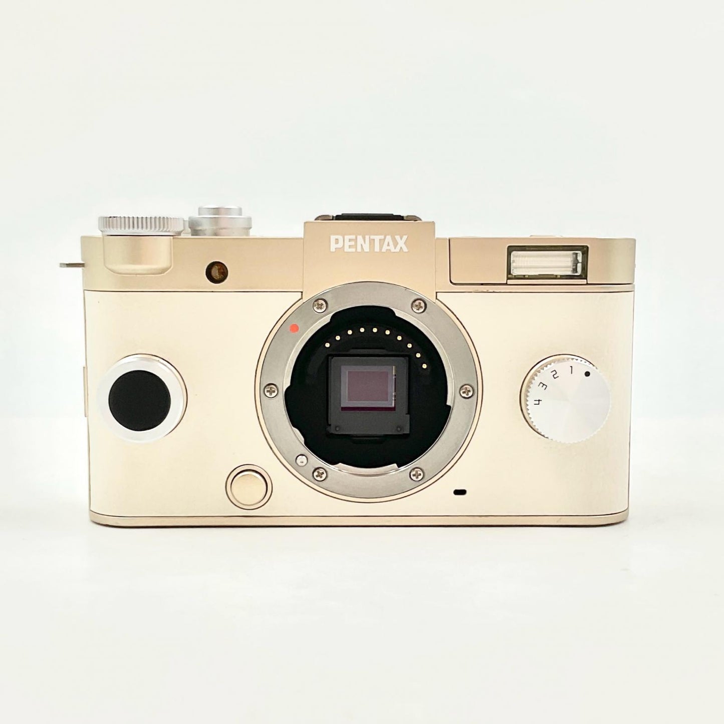 【全額返金保証】【最速発送】PENTAX デジタル一眼 ミラーレス一眼 Q-S1 ボディ ゴールド ボディ 美品 動作確認済