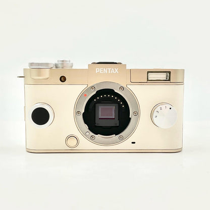 【全額返金保証】【最速発送】PENTAX デジタル一眼 ミラーレス一眼 Q-S1 ボディ ゴールド ボディ 美品 動作確認済