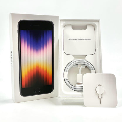 【全額返金保証】【最速発送】Apple iPhone iPhone SE（第3世代） 128GB ミッドナイト SIMフリー 動作確認済 83%