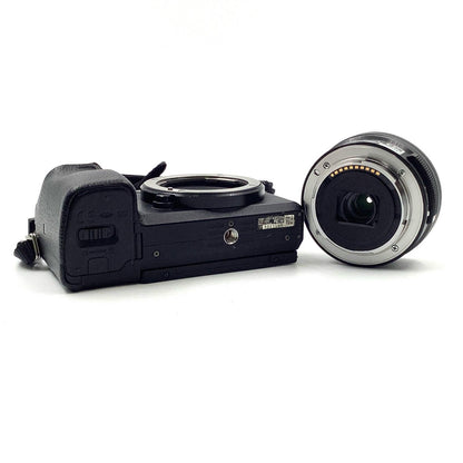 【全額返金保証】【最速発送】Sony デジタル一眼 α6300 ILCE-6300L パワーズームレンズキット ブラック ブラック 動作確認済