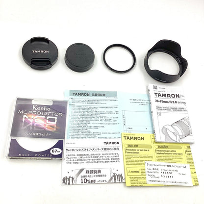 【全額返金保証】【最速発送】TAMRON 28-75mm F/2.8 Di III RXD (Model A036) 動作確認済