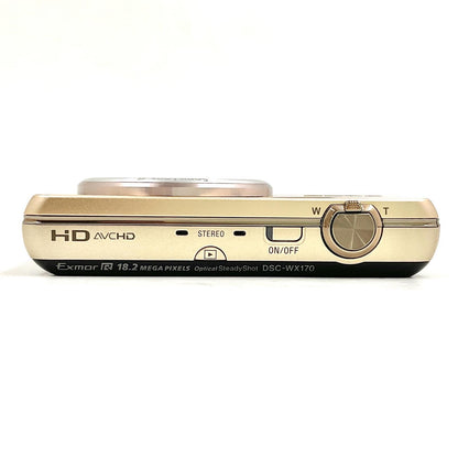 【最速発送】Sony コンパクトデジタルカメラ サイバーショット DSC-WX170　ゴールド【難有】