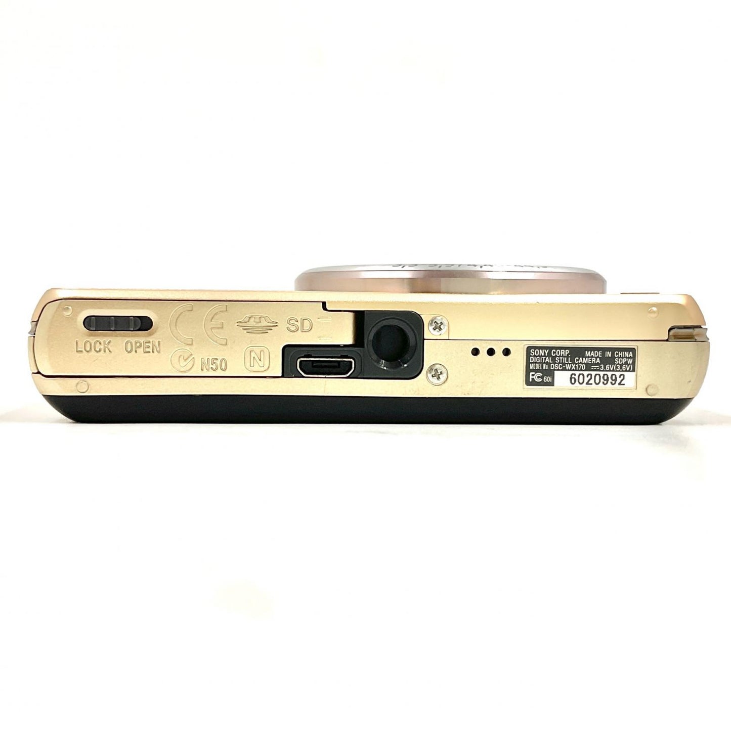 【最速発送】Sony コンパクトデジタルカメラ サイバーショット DSC-WX170　ゴールド【難有】