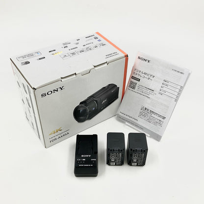 【全額返金保証】【最速発送】Sony FDR-AX45A (B) [ブラック] 超美品 動作確認済