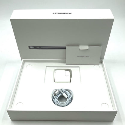 【全額返金保証】【最速発送】Apple MacBook Air 13インチ 2020 Apple Ｍ1 8GB SSD 512GB スペースグレイ 94% 動作確認済
