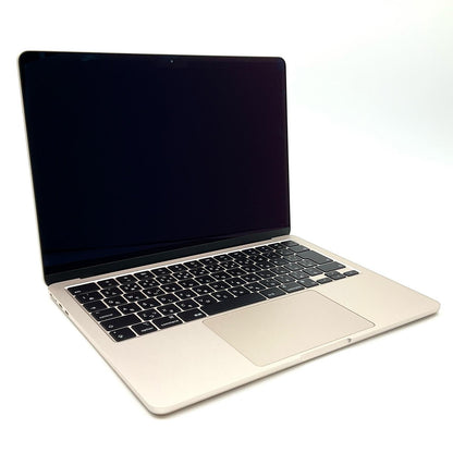 【全額返金保証】【最速発送】Apple MacBook Air 13.6インチ 2024 Apple M3 8GB SSD 512GB スターライト 100% 超美品 動作確認済