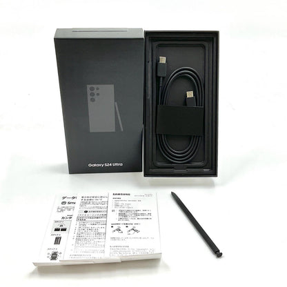 【全額返金保証】【最速発送】SAMSUNG Galaxy S24 Ultra 256GB チタニウム ブラック SIMフリー SM-S928Q 白ロム 動作確認済