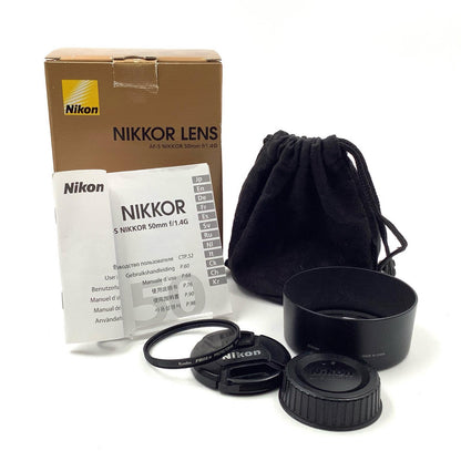 【全額返金保証】【最速発送】Nikon AF-S NIKKOR 50mm F1.4G 動作確認済
