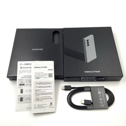 【全額返金保証】【最速発送】SAMSUNG Galaxy Z Fold6 256GB シルバー シャドウ au SCG28 超美品 動作確認済
