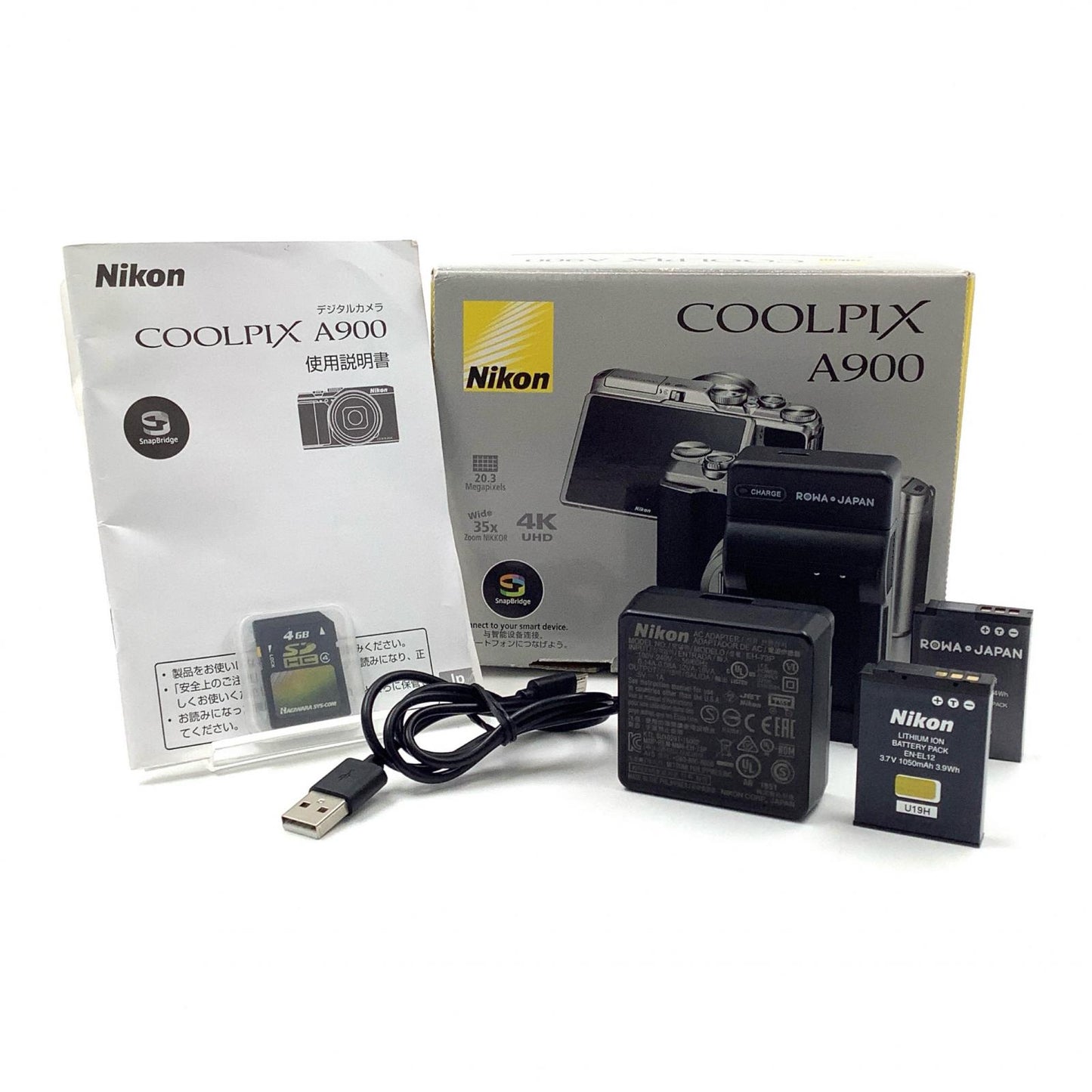 【全額返金保証】【最速発送】Nikon コンパクトデジタルカメラ COOLPIX A900 [シルバー] 超美品 動作確認済