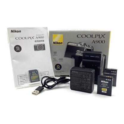 【全額返金保証】【最速発送】Nikon コンパクトデジタルカメラ COOLPIX A900 [シルバー] 超美品 動作確認済