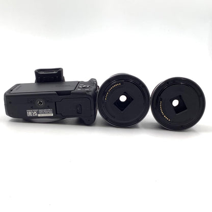 【全額返金保証】【最速発送】Canon デジタル一眼 EOS R50 ダブルズームキット ブラック 美品 動作確認済