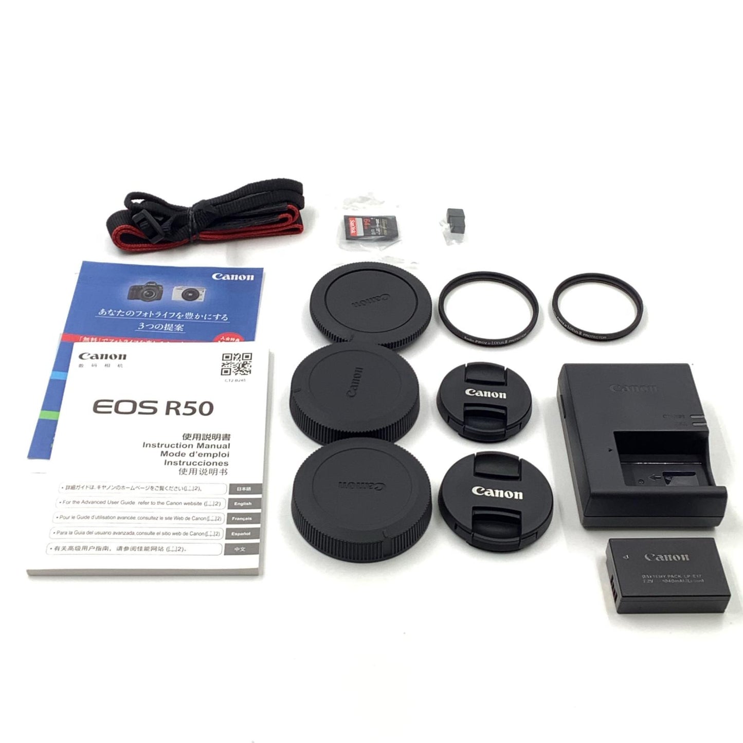【全額返金保証】【最速発送】Canon デジタル一眼 EOS R50 ダブルズームキット ブラック 美品 動作確認済