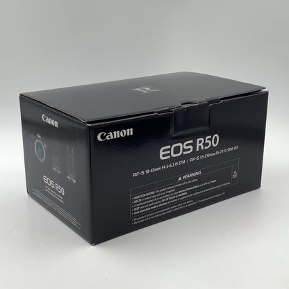 【全額返金保証】【最速発送】Canon デジタル一眼 EOS R50 ダブルズームキット ブラック 美品 動作確認済