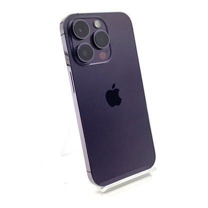 【全額返金保証】【最速発送】Apple iPhone iPhone 14 Pro 256GB ディープパープル SIMフリー 白ロム 動作確認済 80%