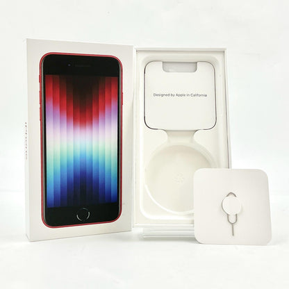 【全額返金保証】【最速発送】Apple iPhone iPhone SE（第3世代） 128GB (PRODUCT)RED SIMフリー 白ロム 動作確認済 83%
