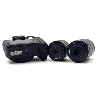 【全額返金保証】【最速発送】Canon デジタル一眼 EOS Kiss X9i ダブルズームキット ブラック 動作確認済