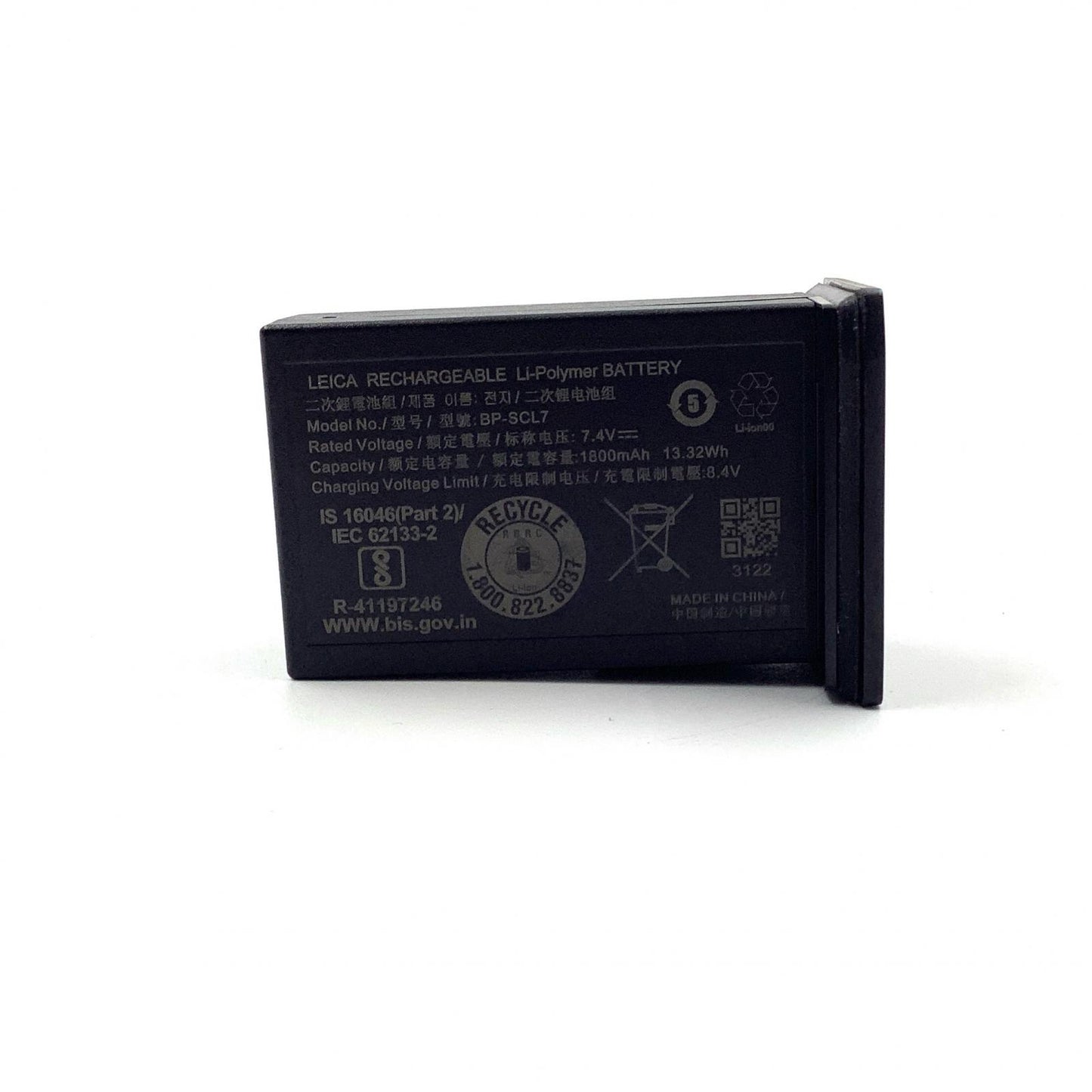 【全額返金保証】【最速発送】Leica ライカ BP-SCL7 Black 24026 M11用純正バッテリー  超美品 動作確認済
