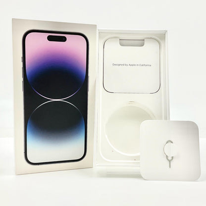 【全額返金保証】【最速発送】Apple iPhone iPhone 14 Pro 256GB ディープパープル docomo 動作確認済 85%