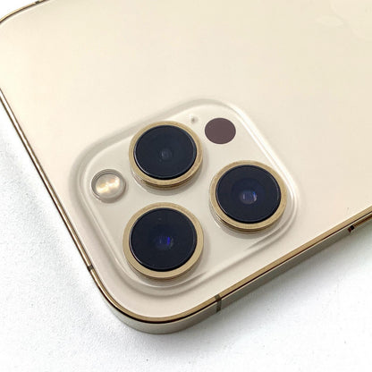 【全額返金保証】【最速発送】Apple iPhone iPhone 12 Pro Max 256GB ゴールド Softbank 白ロム 動作確認済 86%