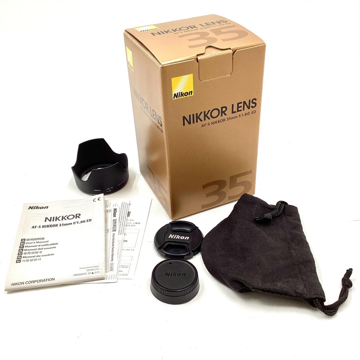 【全額返金保証】【最速発送】Nikon AF-S DX NIKKOR 35mm f/1.8G 美品 動作確認済