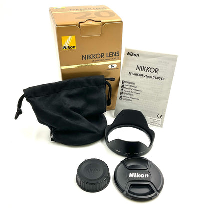 【全額返金保証】【最速発送】Nikon AF-S NIKKOR 20mm f/1.8G ED 美品 動作確認済