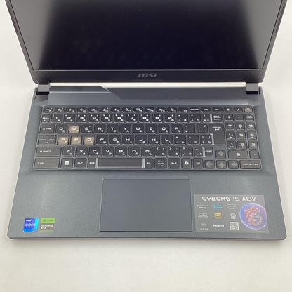 【全額返金保証】【最速発送】MSI Cyborg 15 A13V Cyborg-15-A13VFK-1002JP 13th Gen Intel Core i7-13620H 2.40GHz 16GB M.2 SSD 512GB GeForce RTX 4060 Laptop GPU 95.2% 動作確認済
