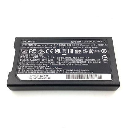 【全額返金保証】【最速発送】Sony CFexpress Type B/XQDカード用カードリーダー MRW-G1 [USB Type-C] 美品 動作確認済