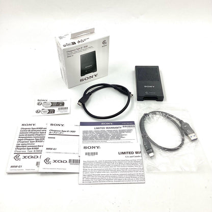 【全額返金保証】【最速発送】Sony CFexpress Type B/XQDカード用カードリーダー MRW-G1 [USB Type-C] 美品 動作確認済