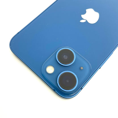 【全額返金保証】【最速発送】Apple iPhone iPhone 13 mini 128GB ブルー au 白ロム 動作確認済 80%
