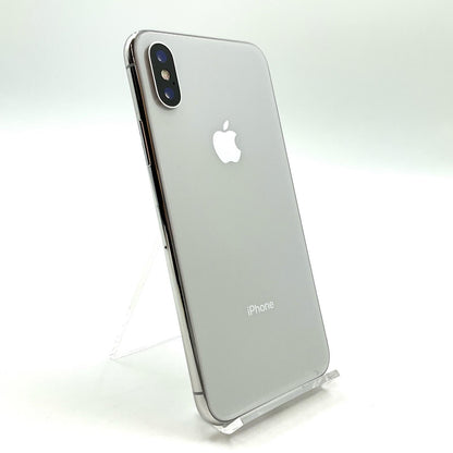 【全額返金保証】【最速発送】Apple iPhone iPhone X 64GB シルバー Softbank 白ロム 動作確認済 87%