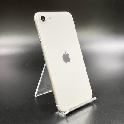 【全額返金保証】【最速発送】Apple iPhone iPhone SE（第3世代） 256GB スターライト Softbank 白ロム 動作確認済 92%
