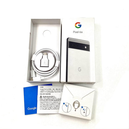 【全額返金保証】【最速発送】Google Pixel 6a 128GB Chalk au GB17L 白ロム 動作確認済