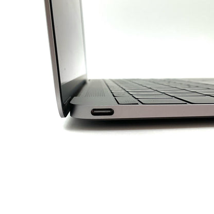【全額返金保証】【最速発送】Apple MacBook 12インチ 2016 1.1 GHz Intel Core m3 8GB SSD 256GB スペースグレイ 87.6% 動作確認済
