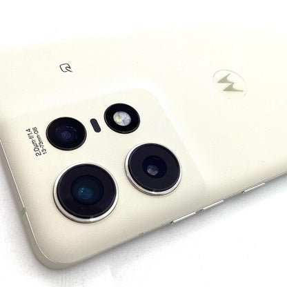 【全額返金保証】【最速発送】Motorola edge 50s pro 256GB バニラクリーム Softbank XT2403-5 白ロム 美品 動作確認済