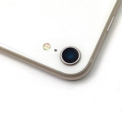 【全額返金保証】【最速発送】Apple iPhone iPhone SE（第3世代） 128GB スターライト SIMフリー 白ロム 動作確認済 100%