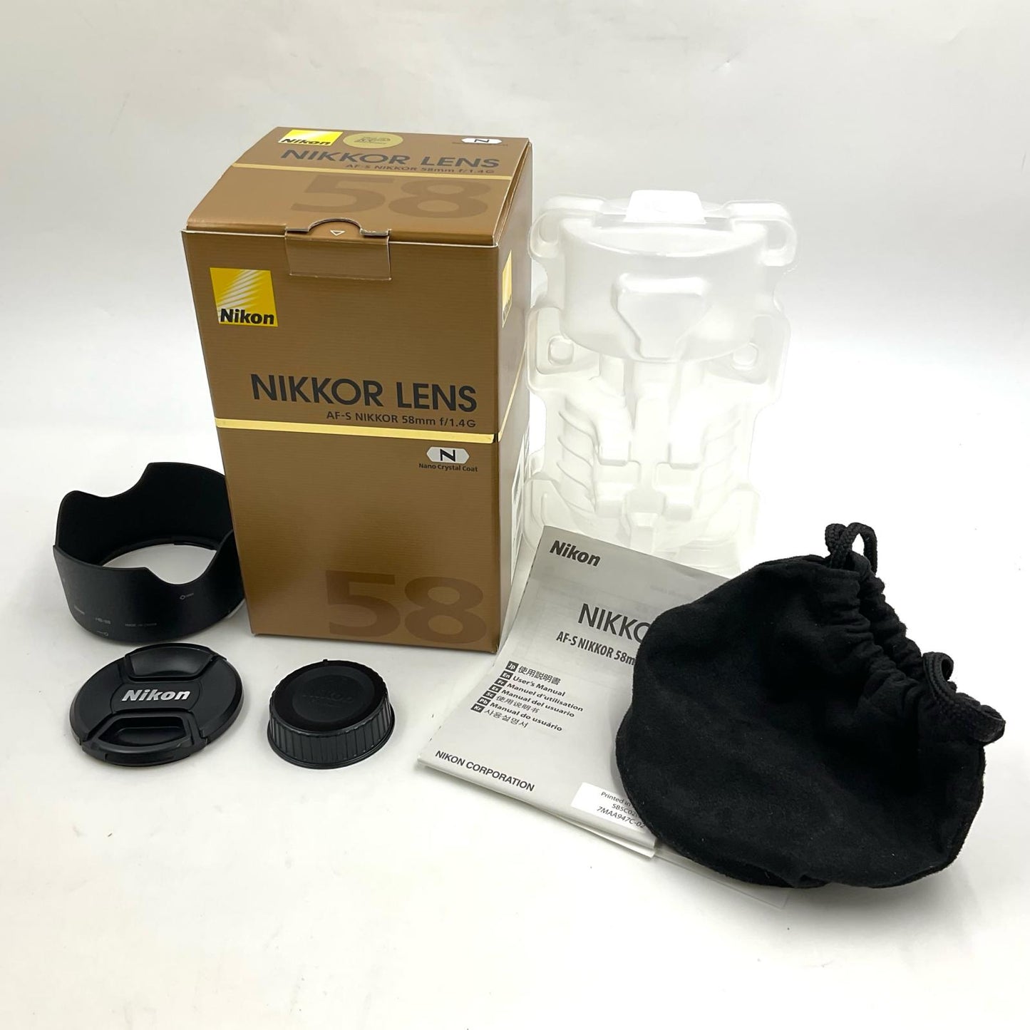 【全額返金保証】【最速発送】Nikon AF-S NIKKOR 58mm f/1.4G 動作確認済
