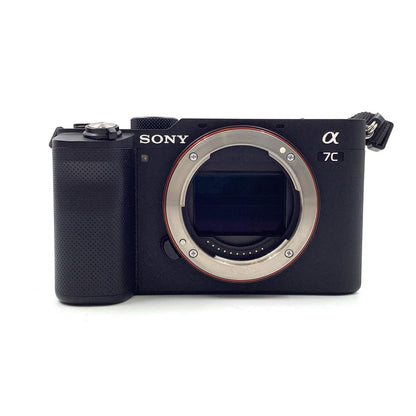 【全額返金保証】【最速発送】Sony デジタル一眼 α7C ILCE-7C ボディ ブラック 美品 動作確認済