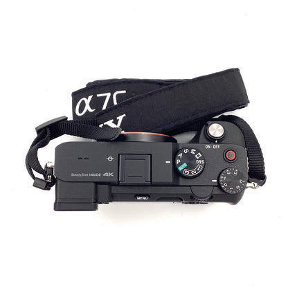 【全額返金保証】【最速発送】Sony デジタル一眼 α7C ILCE-7C ボディ ブラック 美品 動作確認済