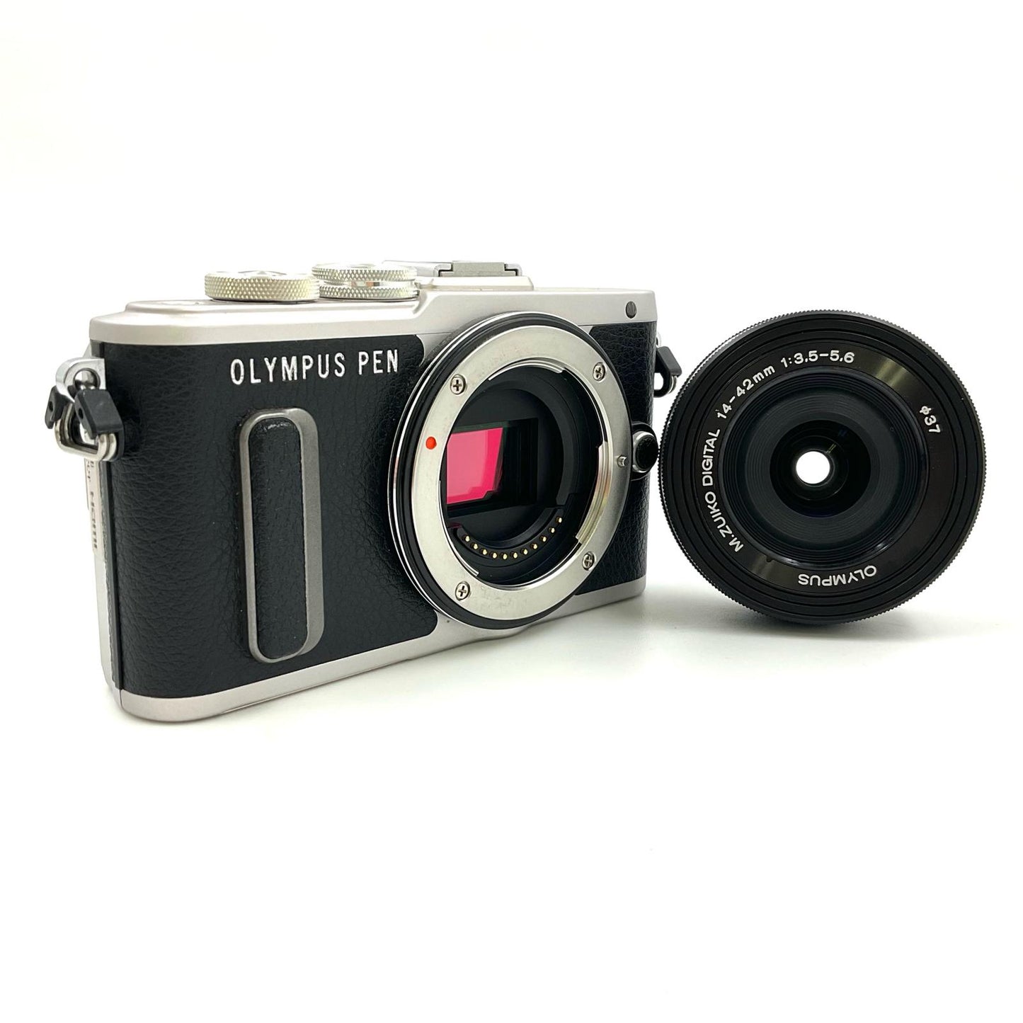 【全額返金保証】【最速発送】OLYMPUS デジタル一眼 PEN E-PL8 14-42mm EZレンズキット [ブラック] ブラック 動作確認済