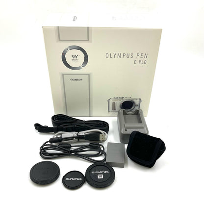 【全額返金保証】【最速発送】OLYMPUS デジタル一眼 PEN E-PL8 14-42mm EZレンズキット [ブラック] ブラック 動作確認済