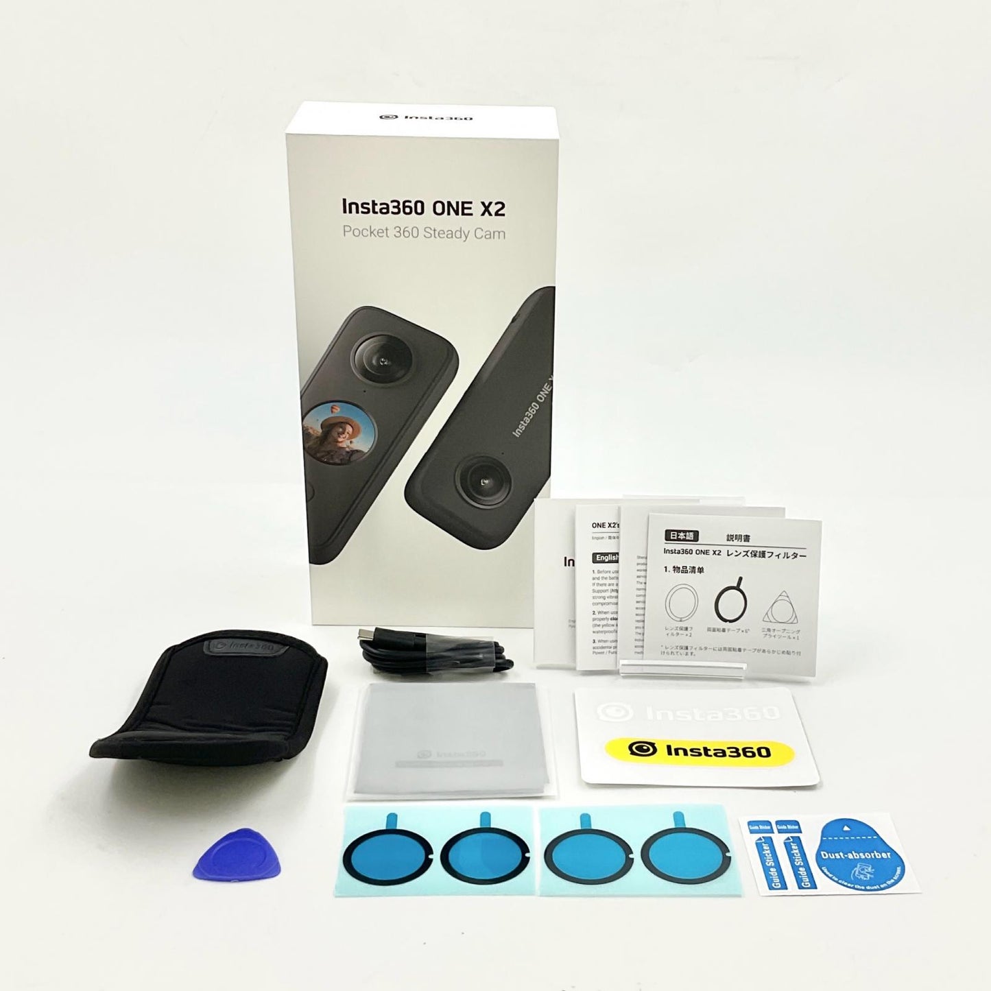 【全額返金保証】【最速発送】Insta360 ONE X2 [ブラック] 美品 動作確認済