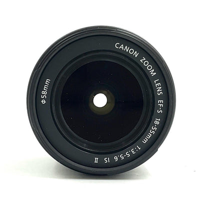 【全額返金保証】【最速発送】Canon EF-S18-55mm F3.5-5.6 IS II 美品 動作確認済