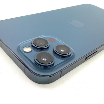 【全額返金保証】【最速発送】Apple iPhone iPhone Pro Max 12 Pro Max 128GB パシフィックブルー au SIMフリー 白ロム 動作確認済 85%