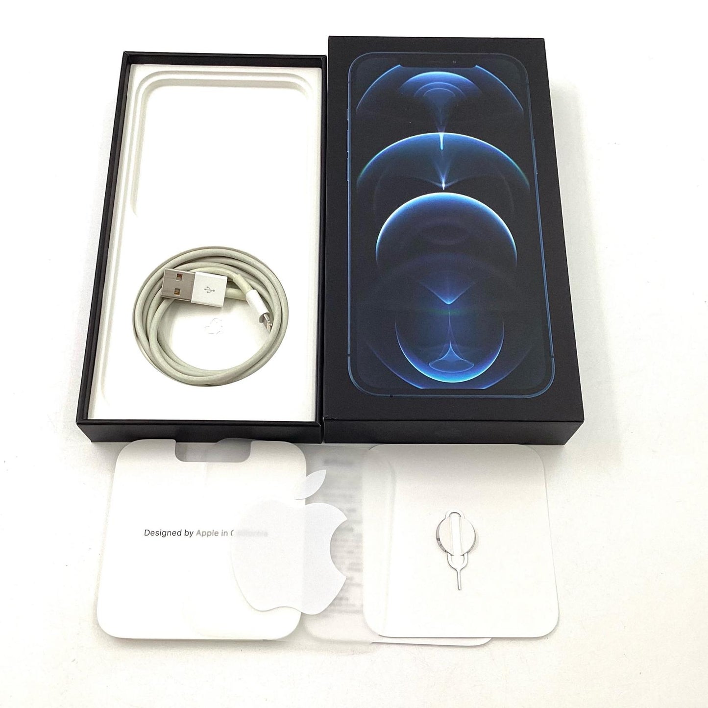 【全額返金保証】【最速発送】Apple iPhone iPhone Pro Max 12 Pro Max 128GB パシフィックブルー au SIMフリー 白ロム 動作確認済 85%