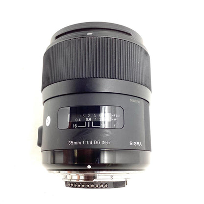 【全額返金保証】【最速発送】SIGMA 35mm F1.4 DG HSM [ニコン用] 動作確認済