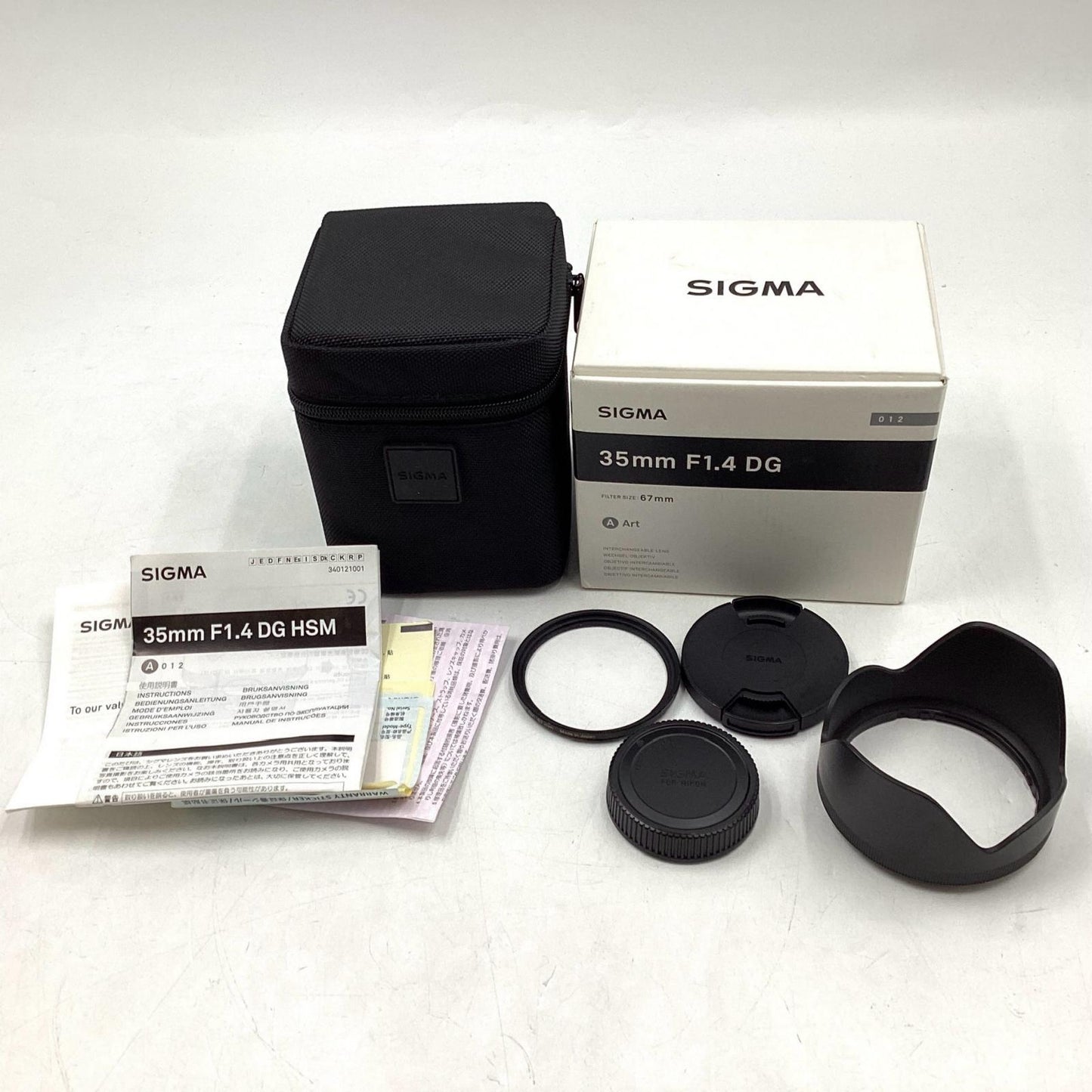 【全額返金保証】【最速発送】SIGMA 35mm F1.4 DG HSM [ニコン用] 動作確認済