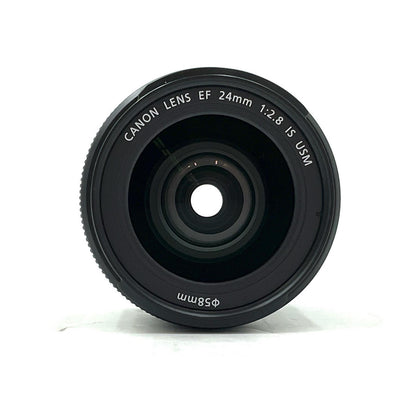 【全額返金保証】【最速発送】Canon EF24mm F2.8 IS USM 美品 動作確認済