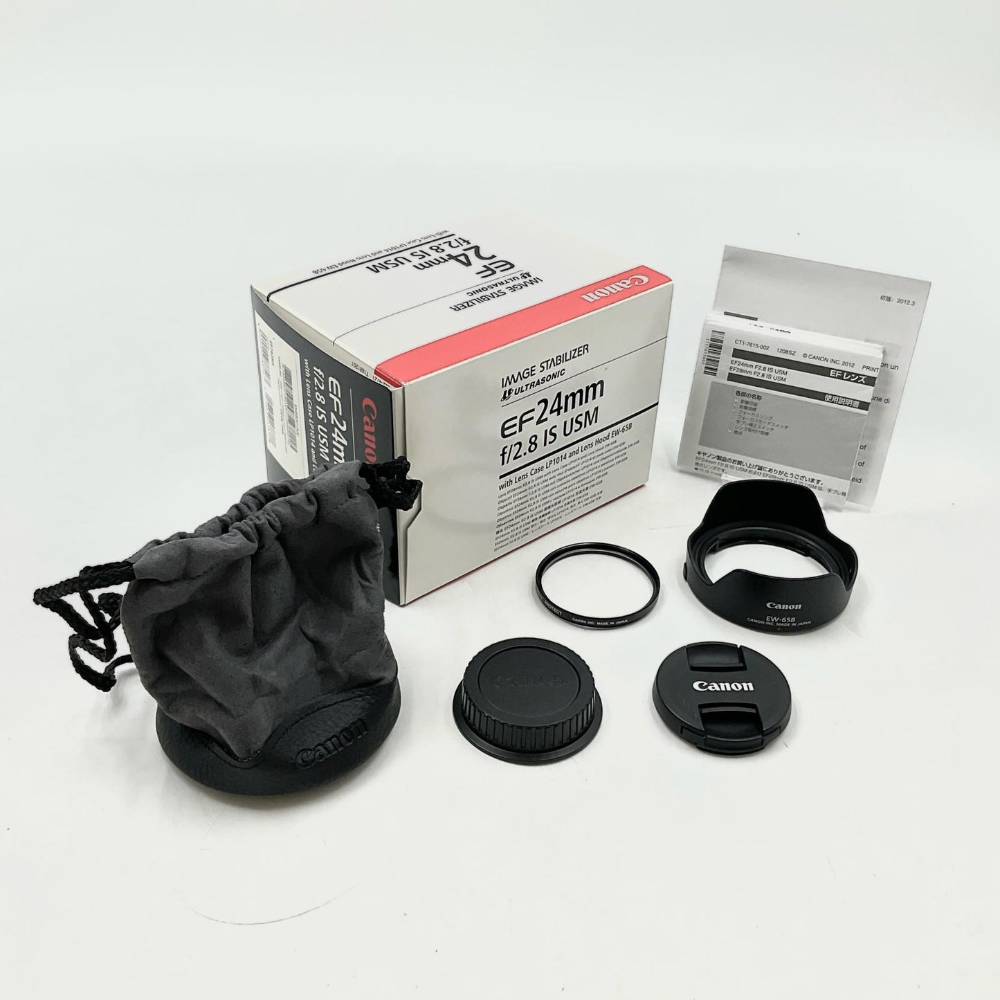【全額返金保証】【最速発送】Canon EF24mm F2.8 IS USM 美品 動作確認済