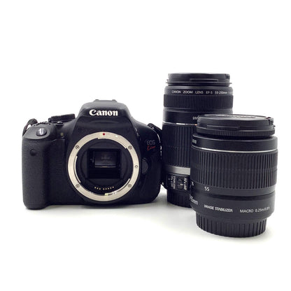 【全額返金保証】【最速発送】Canon デジタル一眼 EOS Kiss X5 旧Wズームキット ブラック 動作確認済